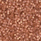 Miyuki delica Beads 11/0 - Duracoat semi frosted silverlined dyed rose copper DB-2172